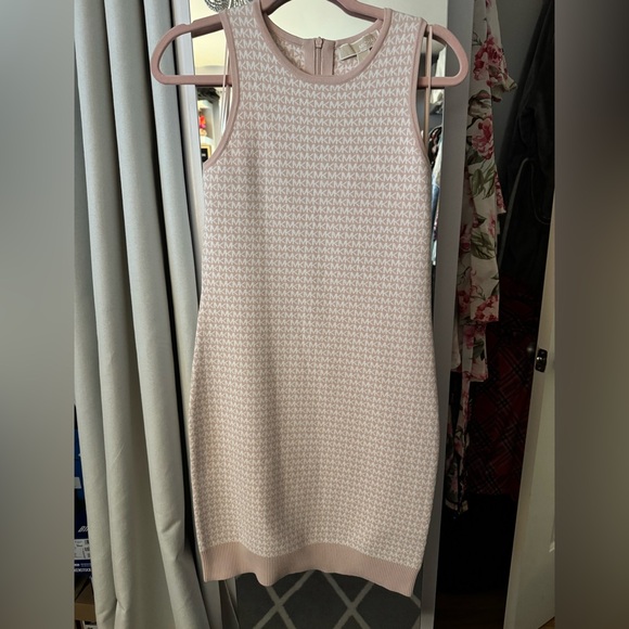 Michael Kors Pink and White Mini Dress- NWOT - Picture 1 of 4
